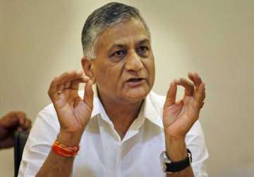 v k singh offers to resign from union cabinet