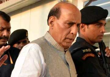 won t talk to terrorists rajnath says in assam