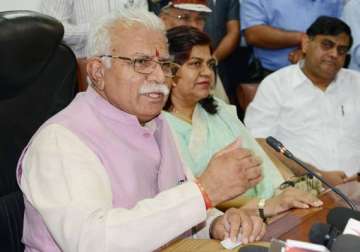 law will take its own course haryana cm on vadra land deals
