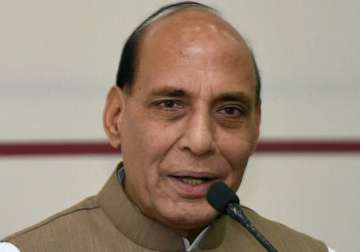 rajnath asks ne insurgents to shun violence