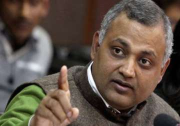attempts being made to topple delhi govt alleges aap leader somnath bharti