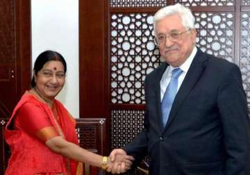 india for enhanced political economic engagement with palestine sushma swaraj