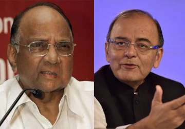 sharad pawar hosts arun jaitley at home turf baramati