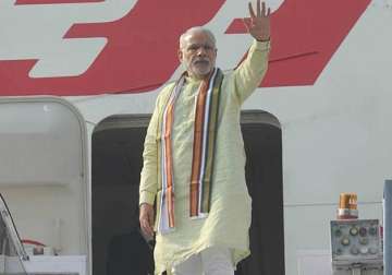 pm modi heads home after three nation tour