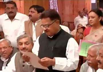 congress leader pl punia files nomination papers for rs