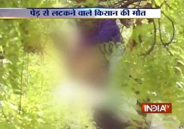 man commits suicide by hanging himself from a tree during aap rally