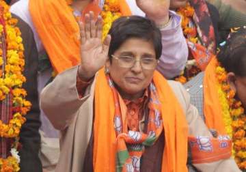 delhi polls bjp s kiran bedi recalls her tenure as dcp west at rani bagh rally