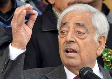 joined hands with bjp to end uncertainty in j k mufti mohmmad sayeed