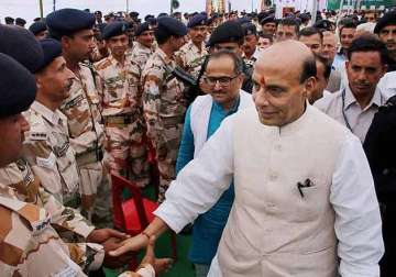 infiltration border transgression must be stopped rajnath singh