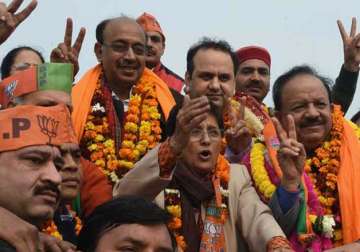 bjp confident about its victory in delhi doubts exit poll results