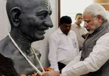 mahatma gandhiji s ideals are extremely relevant today pm modi