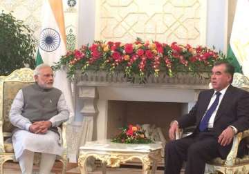 pm modi pitches for expanding scale of cooperation with tajikistan