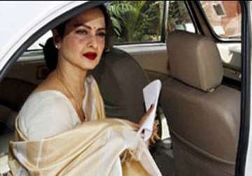 veteran actress rekha attends rajya sabha proceedings for first time this session