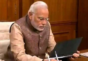 think above politics modi urges nda mps