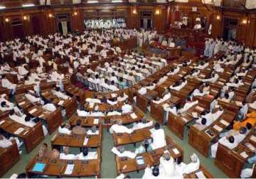 stormy beginning to up budget session as opposition disrupts govt address