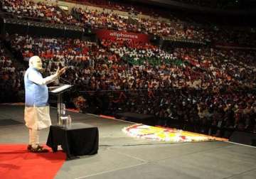 we couldn t die for the nation but we can live for the country narendra modi tells indian diaspora in sydney