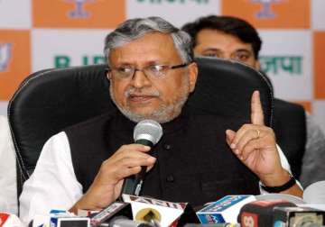 sushil modi flays nitish for aligning with rjd congress