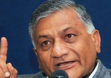 congress protests in lok sabha seeking apology from union minister vk singh