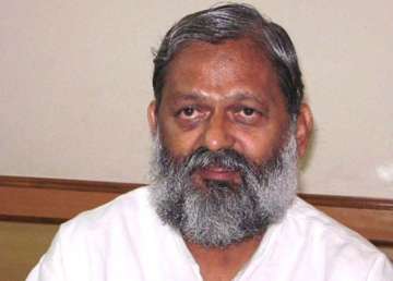 close shave for haryana minister anil vij