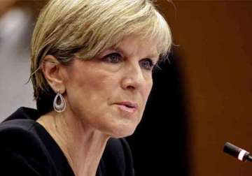 aussie foreign minister in india for talks