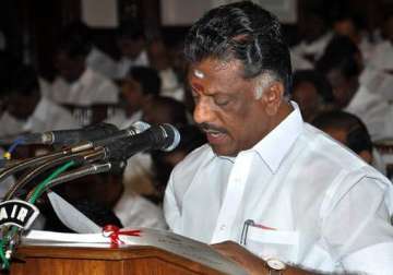 o panneerselvam to be the new chief minister of tamil nadu