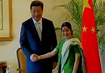 swaraj meets chinese president xi