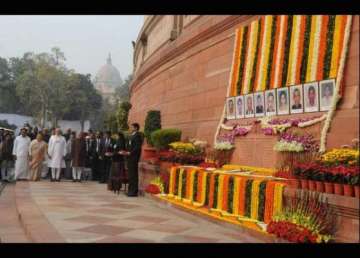 pm modi pays tribute to martyrs of 2001 parliament terror attack