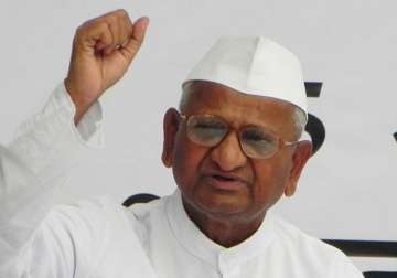 ready to launch fast over land bill anna hazare
