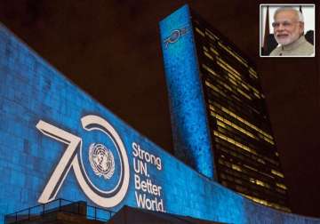 un turns 70 mahatma gandhi united nations share the same ideals says pm modi