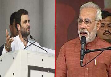 it s rahul vs modi again today in bangalore delhi