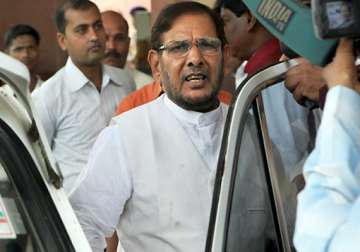 jd u going solo in up will have no effect on nda sharad yadav