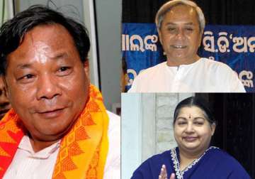 jayalalithaa naveen want p a sangma as president