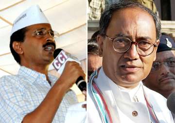 kejriwal rubbishes digvijay s charges