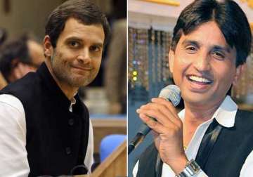 kumar vishwas accuses rahul gandhi of staying abroad when sensitive issues came up