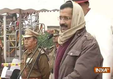 live constitution does not stop a cm from sitting on dharna says kejriwal