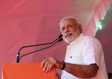 live centre discriminating against bjp ruled states says modi at shivpuri mp rally