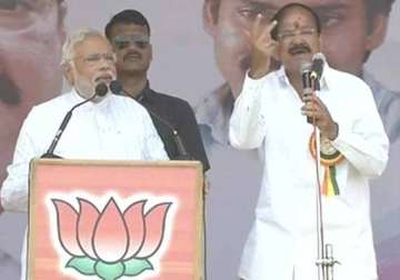 live congress has created a scam india in last 10 years says modi at madanapalle ap rally
