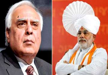 law minister sibal does not know law modi