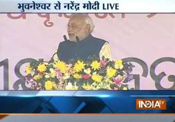 live one point agenda of third front is to save congress says modi at bhubaneshwar rally