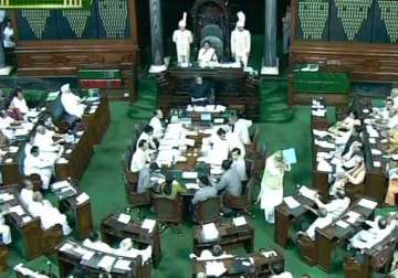 lok sabha adjourned over vadra land deals kishtwar violence