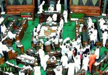 lok sabha looked like a battleground during passage of telangana bill