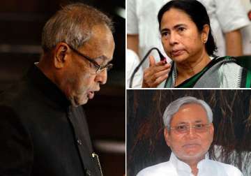 mamata nitish attend pranab s swearing inceremony