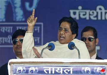 mayawati targets cong bjp says both responsible for scams