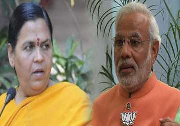 modi assigns task of cleaning ganga to uma bharti