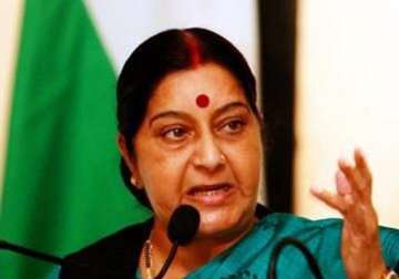 no crisis will move forward with advani s blessings sushma swaraj