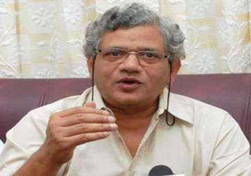 no scope for blackmail by cong bjp yechury on third front