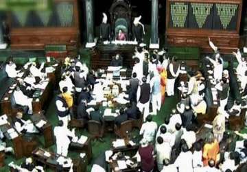 opposition disrupts debate on food bill in lok sabha