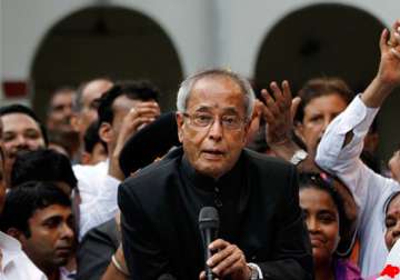 pranab thanks people for electing him president