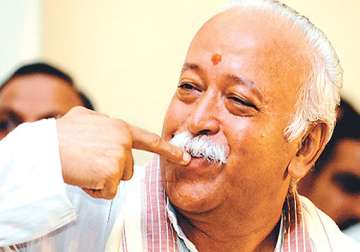 rss chief declines to comment on advani s yatra hazare