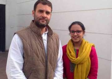 rahul gandhi promotes young face hasiba amin as nsui secretary